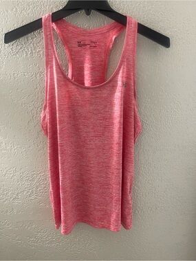 Under Armour Heathered Pink Racerback Training Tank
